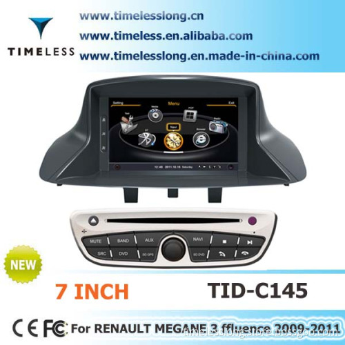 Car DVD for Renault Megane III with GPS 7 Inch RDS iPod Radio Bluetooth 3G WiFi 20 Disc Copying S100 Platform (TID-C145)